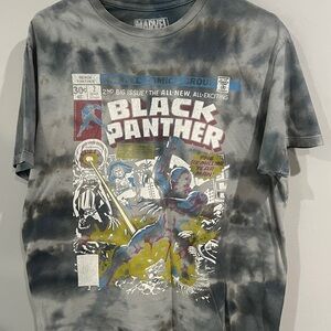 Marvel Black Panther Comic Graphic Tee - Gray